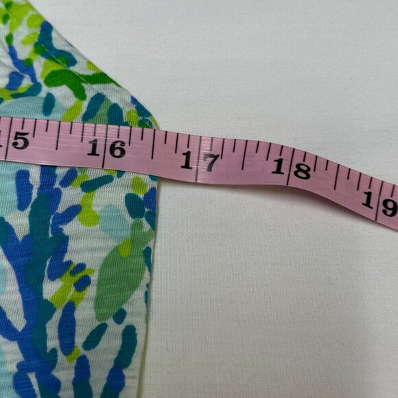 Lilly Pulitzer Arya Tank Top Women’s M Skye Blue Heaven Print EUC - Picture 10 of 11